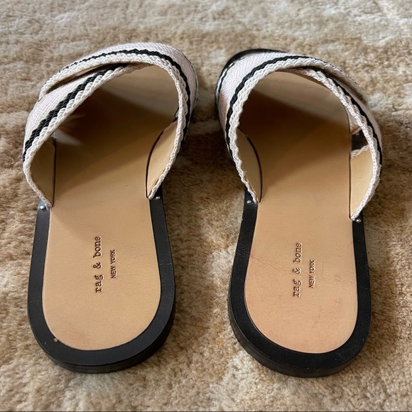 Rag & Bone Keaton Slide in Pink Combo Wrap Sandals Size 37.5 - Picture 5 of 11